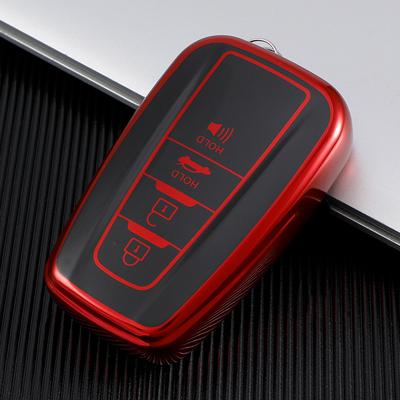 Чехол для ключа автомобиля для Toyota Чехлы Защита для Toyota Prius Camry Corolla C-Hr Chr Rav4 Prado Кольцо для брелока Брелок