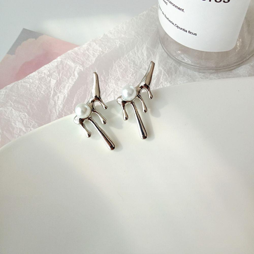 1 пара модных дизайнерских сережек-гвоздиков из металла серебряного цвета для женщин и девочек Treny Sqaure Zircon Brincos Jewelry