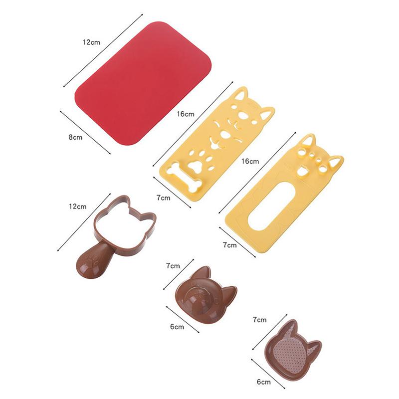 1 Набор Милый Мультяшный Формочка для Суши Кошка Собака Медведь Кролик Панда Рисовые Штампы Формы Декор для Бенто Вырезалка Формы для Онигири