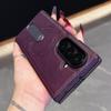 KEYSION Роскошный ретро чехол из ПУ кожи для Samsung Galaxy Z Fold 7 6 5 4 3 5G, вращающаяся на 360° подставка, противоударная задняя крышка для телефона