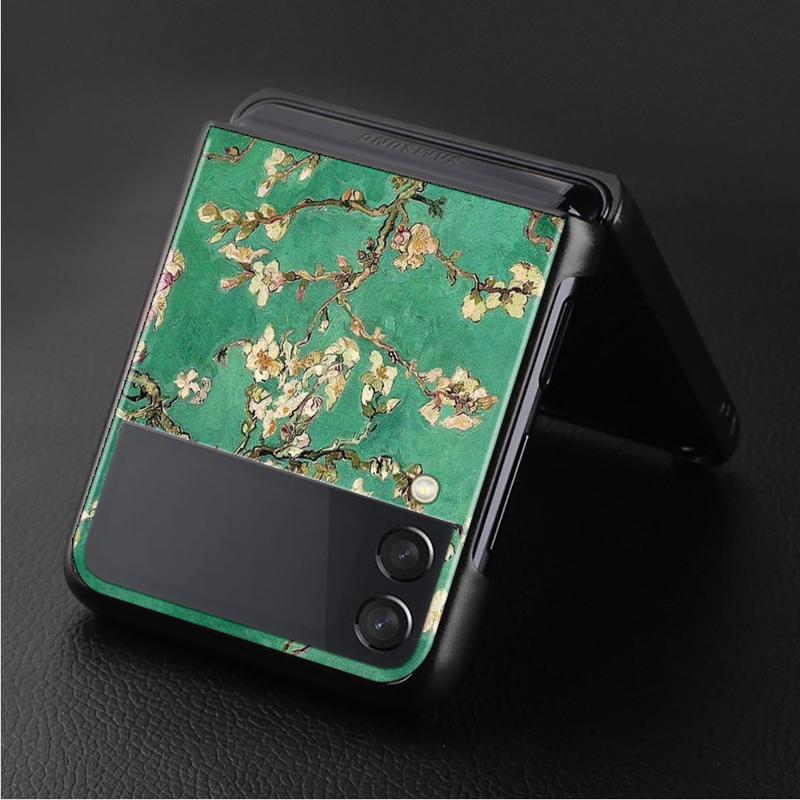 Чехол Van Gogh Art Retro Plum Blossom для Samsung Galaxy Z Flip 4 Z Flip3 5g, чехол для Galaxy Z Flip Pc, жесткий чехол для телефона