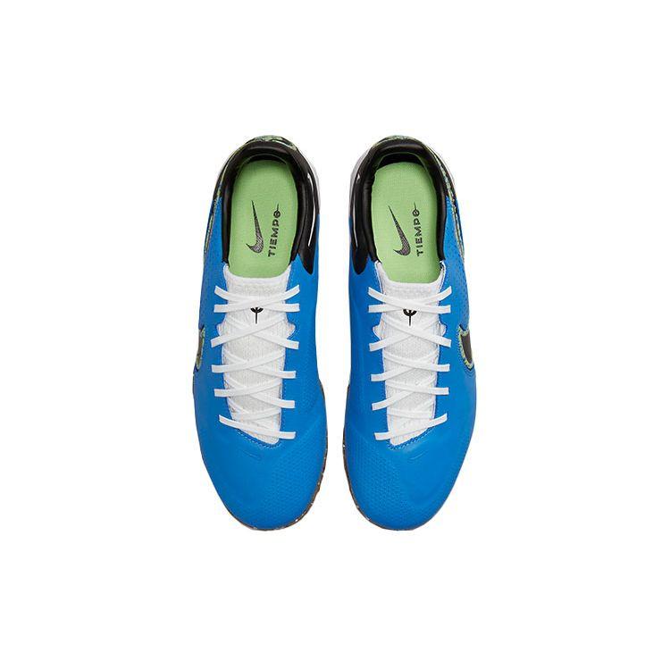 Nike React Tiempo Legend 9 Pro TF Light Photo Blue Gum Мужские кроссовки Lime-Glow Gum-Medium-Brown Black DA1192-403