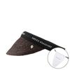 Helen Kaminski HAT52204 Chocolate Black Logo Bianca 8 Visor