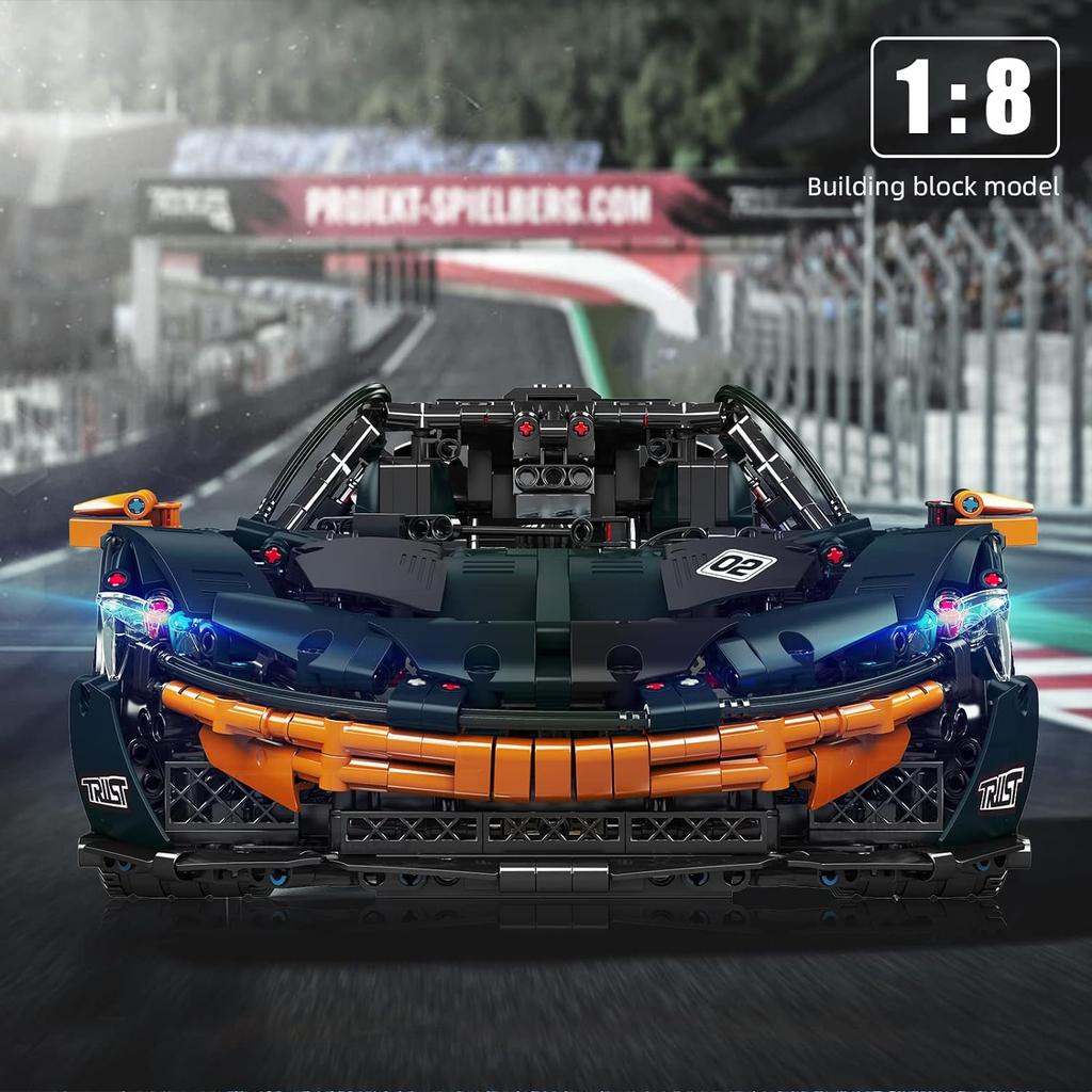 MOULD KING 13091 наборы технических моделей автомобилей, электрический P1, скоростной спортивный автомобиль, кирпичи, игрушки, рождественские подарки для мальчиков и детей