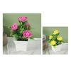 Fake Potted Plant Vibrant Color Artificial Rose Bonsai Fade-resistant Realistic Simulated Plant for Home Decoration