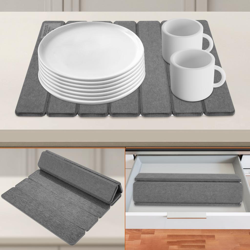 Stone Drying Mat Foldable Stone Dish Drying Mat Kitchen Counter Tool Nonslip Dish Drainer Mat Stone Bathroom Kitchen Accessories