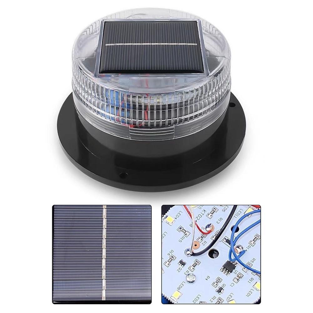 Magnetic Roadblock Light Solar-Powered Strobe Light