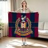 Фланелевое одеяло с принтом Bradford City AFC Высококачественное Теплое Удобное Покрывало для Всех Сезонов Идеально для Подарков Декор Дома
