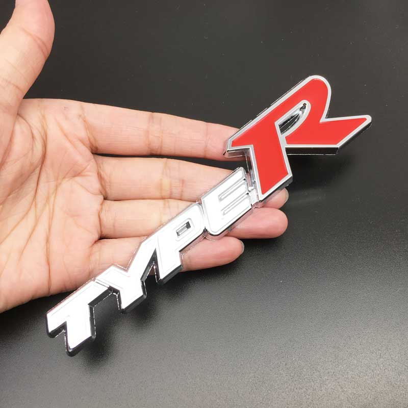 MPC4 3D Metal Car body Side Emblem Badge Sticker For Honda Type R City CR-V XR-V HR-V Accord FIT Jazz Stream Crider Greiz CIVIC
