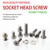 880 pcs stainless steel internal angle nuts and bolts set - M2, M3, M4, M5 hexagon heads - includes flat washers