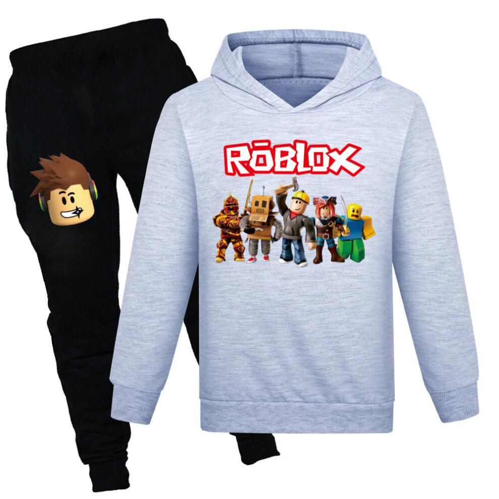 Kids Boys ROBLOX Hoodie Sweatshirt Tops Pants Set Long Sleeve Tracksuit Sportswear Loungewear Outfits