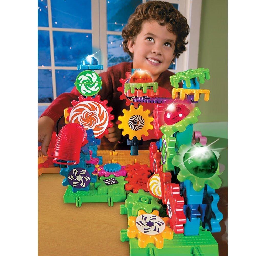Learning Resources Colorful Gear Blocks Light & Action LER9209 Authentic