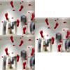 Bloodstained Wall 2017 Stickers Halloween Horror Glass Stickers Blood Decoration