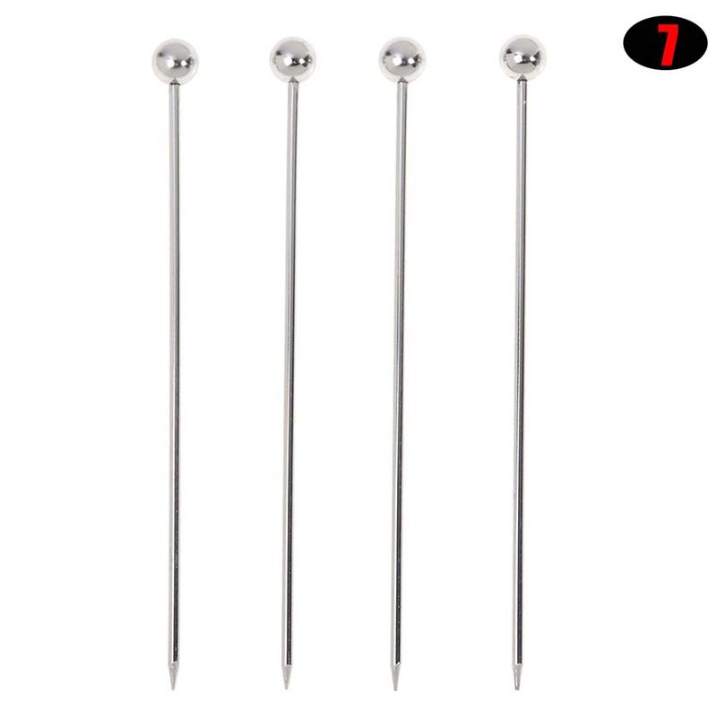 4 шт. коктейльные палочки из нержавеющей стали, фруктовые палочки, многоразовые наборы для напитков, мартини
