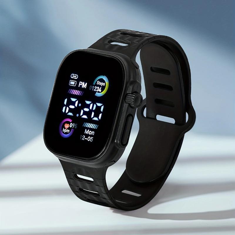 1 шт. Крутые модные часы Мужские и женские спортивные часы с пульсометром Единорог Студенческие электронные часы