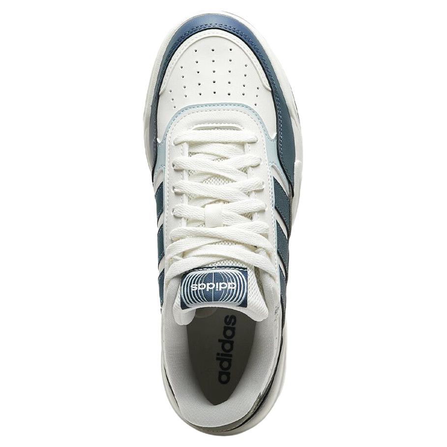 adidas Lite Baller 1.5 Амортизация Устойчивость к истиранию Легкие Низкие Скейтбордические кроссовки Унисекс Белый Синий KI1501