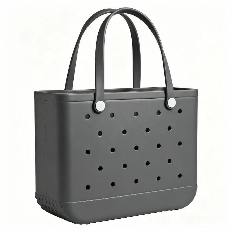 EVA Beach Bag Large Capacity Hole Bag Women Travel Storage Handbag DIY Accessories Waterproof Lightweight