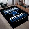 Dallas Cowboys Flannel Printed Carpet, Home Sofa Decoration for Living Room & Bedroom, Non‑Slip Play Flannel Floor Mat for Game Room