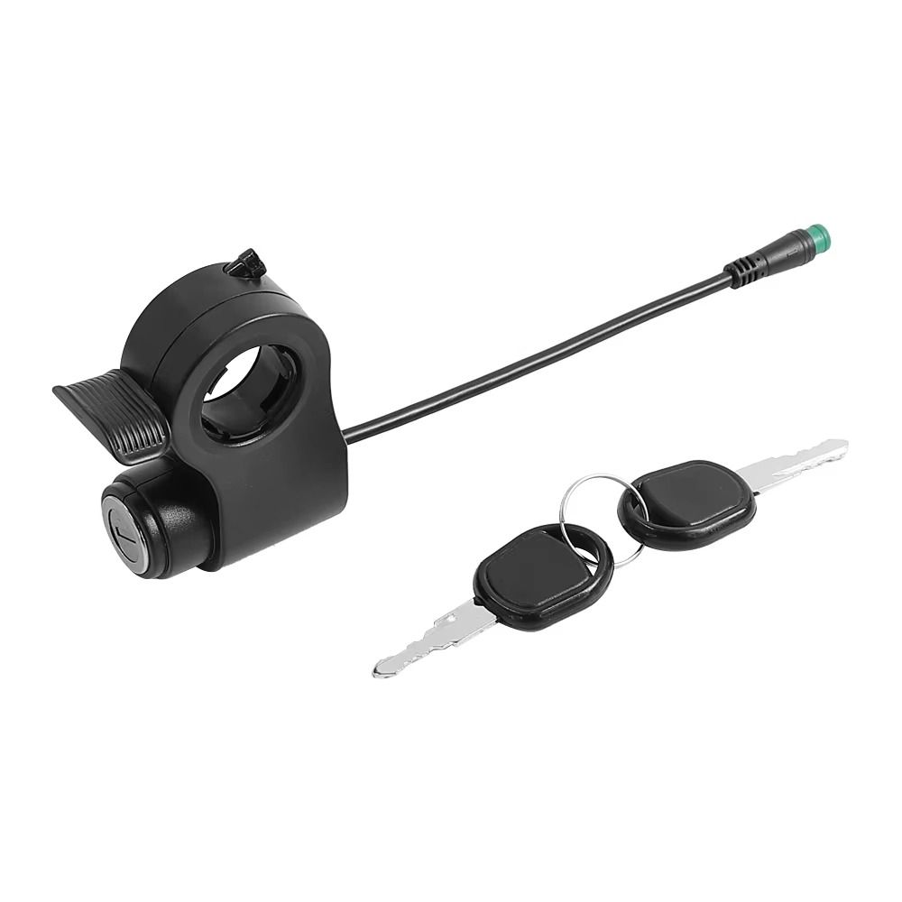 2 Key Key Switch With Lock Key 5pin Finger Trigger Universal Ignition Barrel Electric Scooter