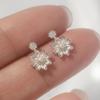925 Silver Prue Flower Earrings W