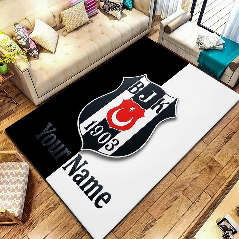 Besiktas Gymnastics Club Custom Name Carpet Rug For Living Room Bedroom Home Sofa Decoration Kids Play Nonslip Floor Mat