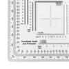 for Technical Map Protractor Coordinate Scale Protractor Land Navigation Protractor Measuring Ruler