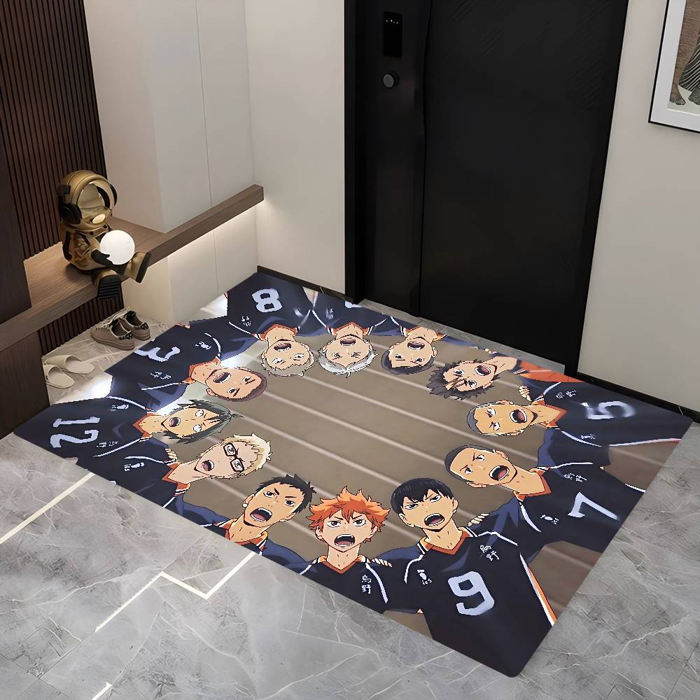 H-Haikyu Коврики Ретро Нескользящий Ковер для Гостиной Кухни Приветственный Коврик Множественный Выбор Прочный Мягкий Декор Пола