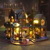 Jiate DIY Miniature House Horror Castle Handmade Assembly Model Villa Decoration Stress Relief Birthday Gift for Men Women