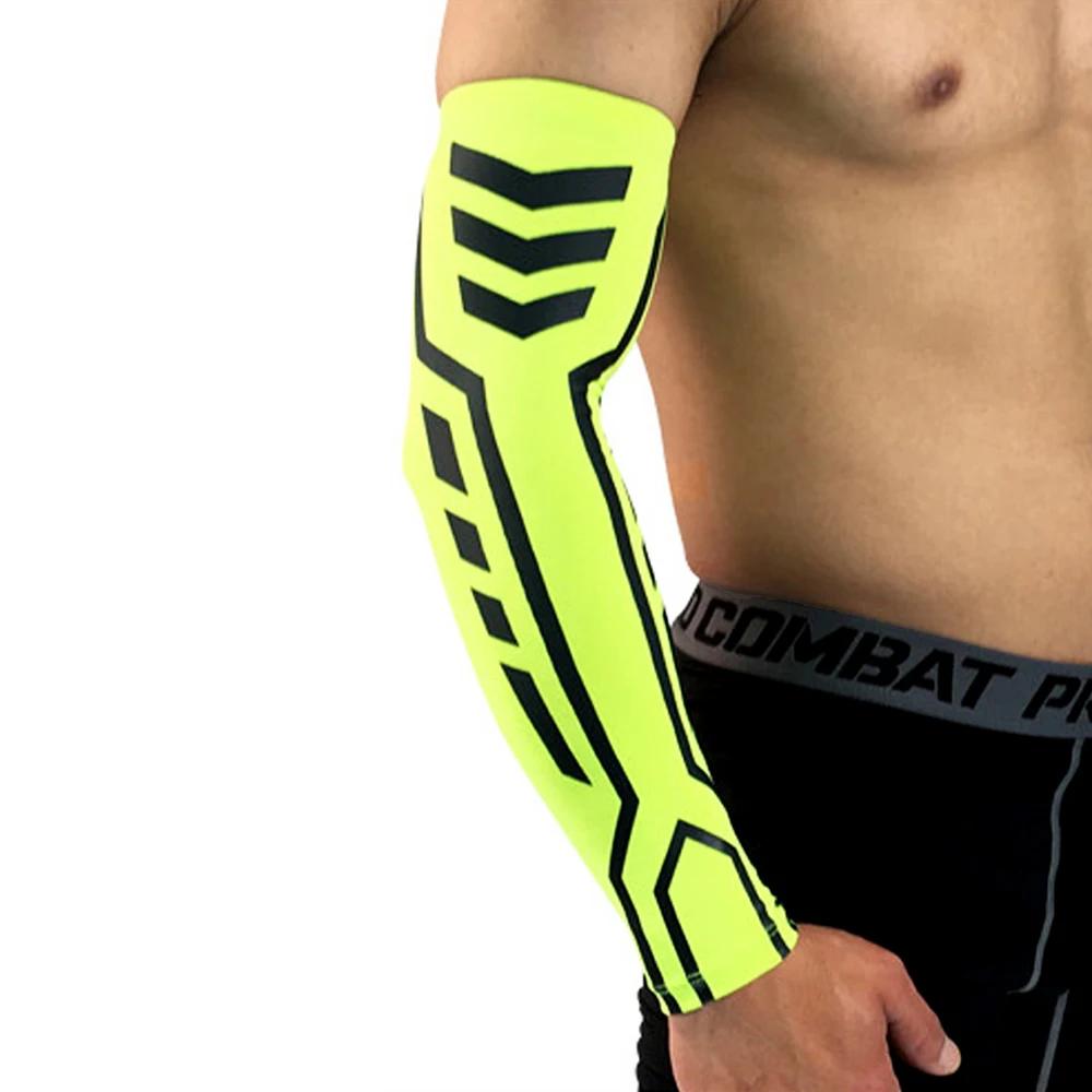 1Pc Sports Arm Compression Sleeve Basketball Cycling Arm Warmer Summer Running Uv Protection Volleyball Sunscreen Bands