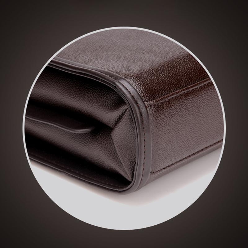 Men's Soft Leather One-shoulder Casual Messenger Bag Business Briefcase Diagonal Vertical Messenger Bag