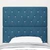 Headboard in Dark Blue 90 cm Velvet