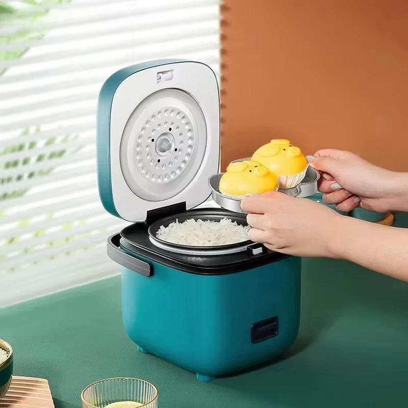 1-2 People 1.2L Small Rice Cooker Food Warmer Mini Rice Cooker Automatic Household Kitchen Electric Cooking machine Steamer