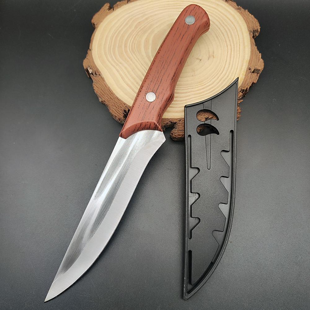 Ручной работы кованые ножи для разделки мяса, рыболовный нож, тесак для убоя, нож шеф-повара для кухни на открытом воздухе