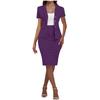 Women's Elegant Casual Outfits For Work Business Costume Pencil Skirt Suit Set