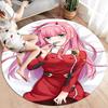 Franxx Round Area Rug Carpet Rug For Living Room Bedroom Sofa Playroom Decor Nonslip Floor Mat
