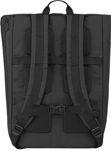 Moleskine Metro Roll-Top Backpack, ET20FMTRBKBK, Black, One Size, Fits 15-inch Devices, Business Backpack