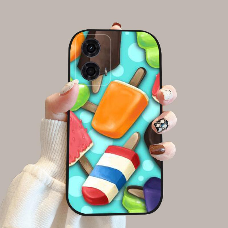 Чехол для Motorola Moto G24 Power 4G G 24 Новый Модный Цветочный Силиконовый Мягкий Задний Чехол Для Телефона Moto G04 G04s Чехол MotoG04