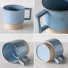 TAMAKI Stack TSUNAGU Mug, Blue, 9x12x8.5cm, Ceramic, 400ml, T-963005