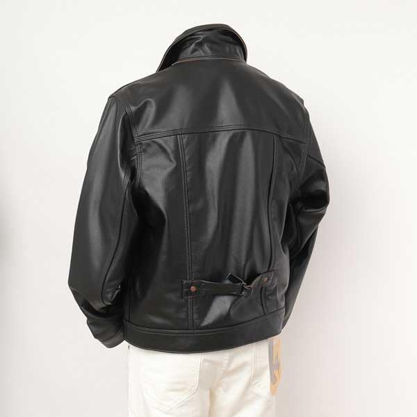 Lee COWBOY JACKET LEATHER men's black