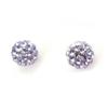 [R3307] - Purple 'Sissi' Silver Earrings - 5 Mm