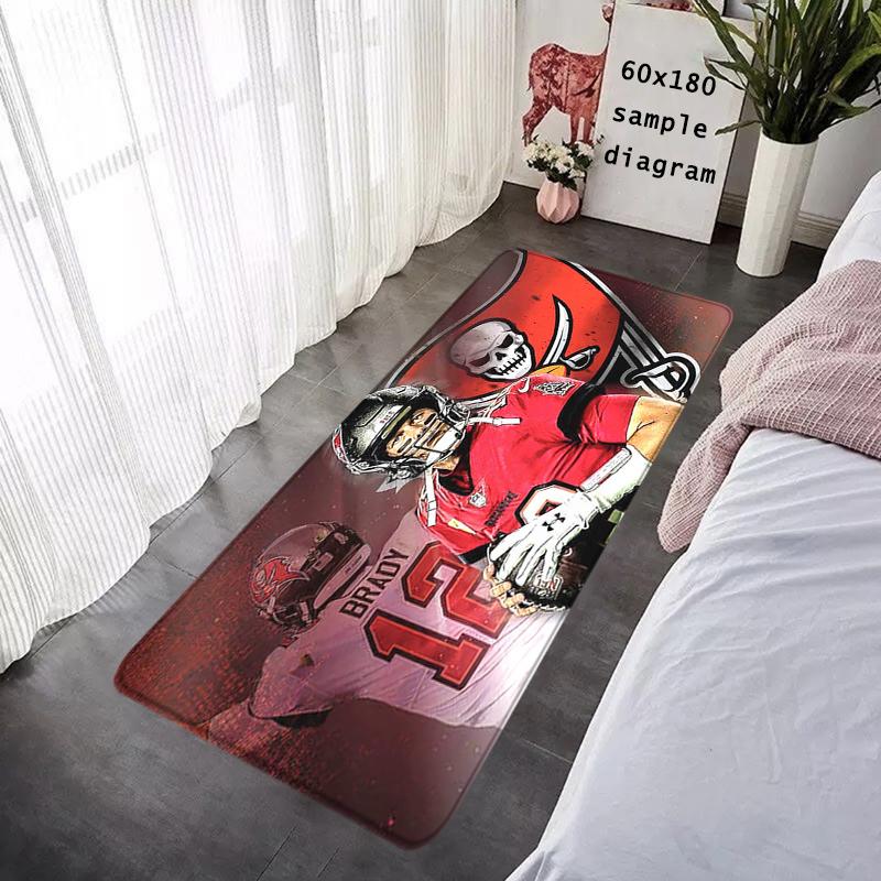 Foot Rug Welcome Floor Mat for Entryway Tampa Bay Buccaneers Bath Hallway Carpet Kitchen Water Absorbed Rugs Fluffy Home Decor