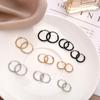 Men Ears Rings Silver Color Hoop Earrings Small Circle Cartilage Piercing Loop Goth Stud Earrings