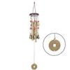 4-tube Pine Wood Metal Bronze Zhaocai Jinbao Dafeng Chime Home Outdoor Decoration