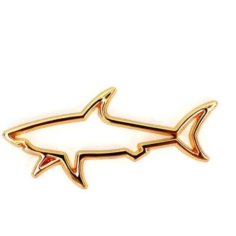 3D металлическая полая акула наклейка на автомобиль эмблема рыбы акулы значок наклейки авто мотоцикл компьютер топливный колпачок аксессуары