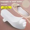 10 Pairs Antibacterial and Deodorizing Disposable Insoles for Women Sweat-absorbing and Breathable Summer Sock-free Insoles