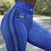 Printed Yoga Pants Denim Sports Fitness Running Pants Women's Sweatpants