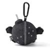 *New 9cm Fan Keychain Plush Collection Grey Coal Balls Plush Doll Pendant Toy Cartoon Cute Plush Doll Pendant Toy For Kid Gift