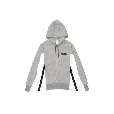 Nike Мужская спортивная толстовка с капюшоном с принтом логотипа и цветными блоками, серая CZ4695-063