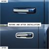 Exterior Door Handles Bowl Cover Trim Bezels For Dodge Ram 1500 2018- Chrome
