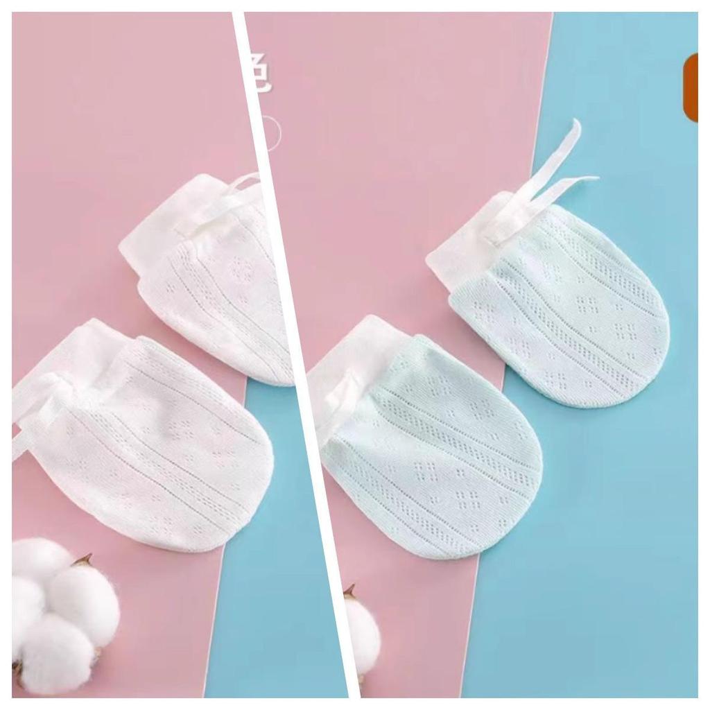 Осенне-зимние варежки и носки для новорожденных против царапин